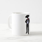 Silhouette-Mariachi-Tasse Kaffeetasse (Vorderseite Links)