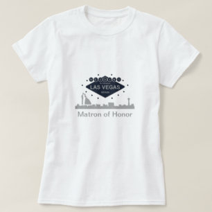 Silhouette "Matron of Honor" Hochzeit in Las Vegas T-Shirt