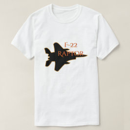 Silhouette-Militärjet-Kämpfer des Raubvogel-F-22 T-Shirt