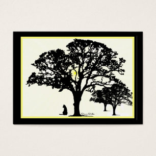 Silhouette-Miniaturgrafik-Karten