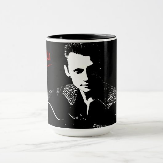Silhouette mit Autogramm Tasse (Zentrum)