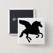 Silhouette mit Flügel Button (Vorne & Hinten)