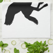 Silhouette mit Flügel Küchentuch (Gefaltet)