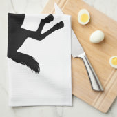Silhouette mit Flügel Küchentuch (Viertel Falte)