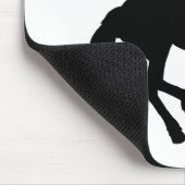Silhouette mit Flügel Mousepad (Ecke)