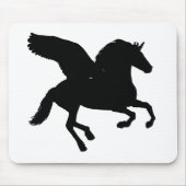 Silhouette mit Flügel Mousepad (Vorne)
