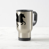 Silhouette mit Flügel Reisebecher (VorderseiteRechts)
