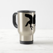 Silhouette mit Flügel Reisebecher (Vorderseite Links)