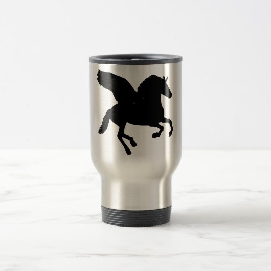 Silhouette mit Flügel Reisebecher (Mittel)