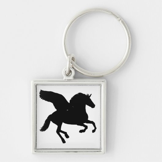 Silhouette mit Flügel Schlüsselanhänger (Vorne)