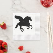 Silhouette mit Flügel Serviette (Beispiel)