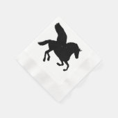 Silhouette mit Flügel Serviette (Ecke)