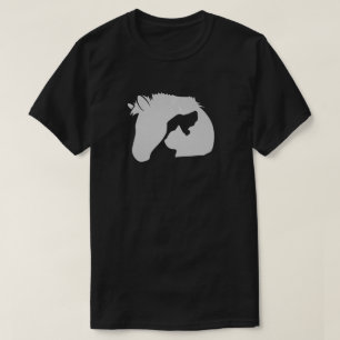 Silhouette mit Hund und Katze T-Shirt