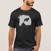 Silhouette mit Hund und Katze T-Shirt (Vorderseite)