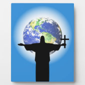 Silhouette mit Kreuz Fotoplatte (Vorderseite)