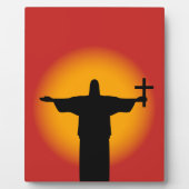 Silhouette mit Kreuz Fotoplatte (Vorderseite)