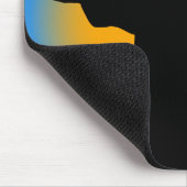Silhouette mit Kreuz Mousepad (Ecke)