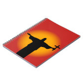 Silhouette mit Kreuz Notizblock (Linke Seite)