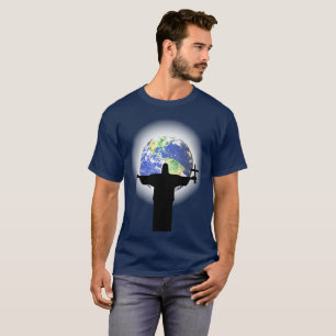 Silhouette mit Kreuz T-Shirt