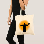 Silhouette mit Kreuz Tragetasche (Vorderseite (Produkt))