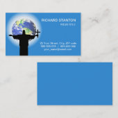 Silhouette mit Kreuz Visitenkarte (Vorne/Hinten)