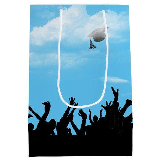 Silhouette mit Sky Mittlere Geschenktüte (Rückseite)