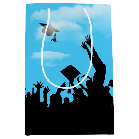 Silhouette mit Sky Mittlere Geschenktüte (Vorderseite)