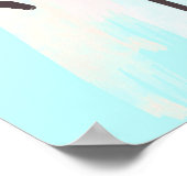 Silhouette mit Vögeln - Plakatwerbung Poster (Ecke)