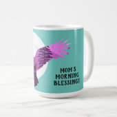 Silhouette mit Wölfen im Wald Kaffeetasse (VorderseiteRechts)