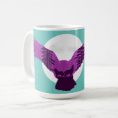 Silhouette mit Wölfen im Wald Kaffeetasse (Vorderseite Links)