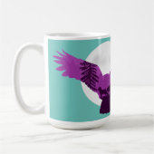 Silhouette mit Wölfen im Wald Kaffeetasse (Links)