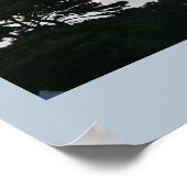 Silhouette mit Wolkenplakat Poster (Ecke)