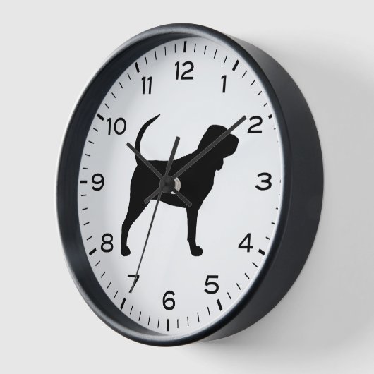 Silhouette mit Zahlen und Minuten Uhr (Winkel)