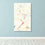 Silhouette Moderne farbenfrohe Wrapped Art Leinwan Leinwanddruck (Insitu (Holzboden))