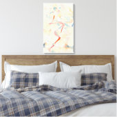 Silhouette Moderne farbenfrohe Wrapped Art Leinwan Leinwanddruck (Insitu (Schlafzimmer))