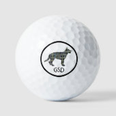 Silhouette Mono Grid Golfball (Vorderseite)