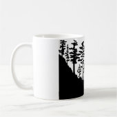 Silhouette-Monochromlandschaft Kaffeetasse (Links)