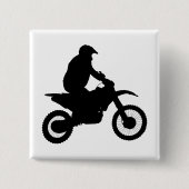 Silhouette Motocross Button (Vorderseite)
