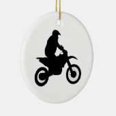 Silhouette Motocross Keramikornament (Rechts)