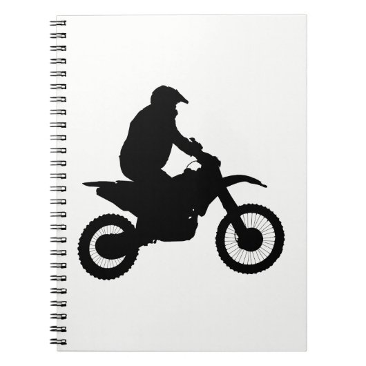 Silhouette Motocross Notizblock (Vorderseite)