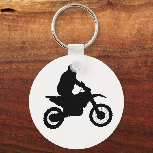 Silhouette Motocross Schlüsselanhänger (Vorderseite)