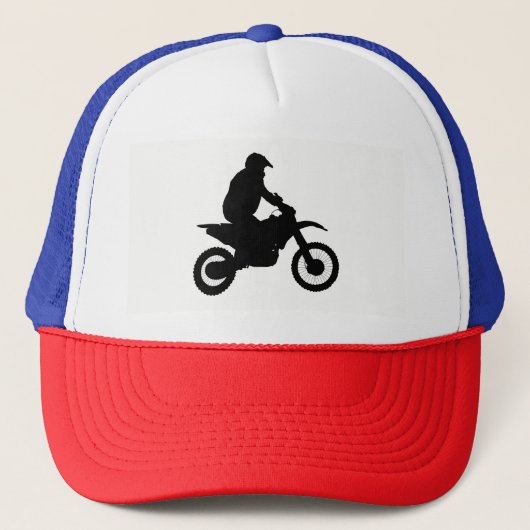 Silhouette Motocross Truckerkappe (Vorderseite)