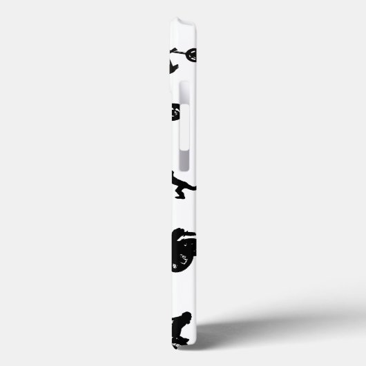 Silhouette Motorräder Case-Mate iPhone Hülle (Rückseite / Links)