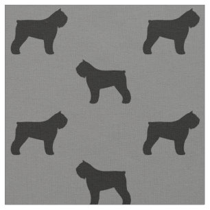 Silhouette-Muster Bouvier DES Flandres Stoff