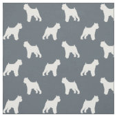 Silhouette-Muster Brüssels Griffon Stoff (Muster)