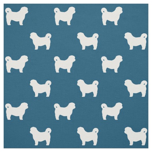 Silhouette-Muster Shih Tzu Stoff (Muster)