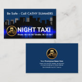 Silhouette Night City Visitenkarte (Vorne/Hinten)