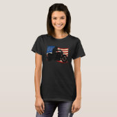 Silhouette of a person riding a motorcycle with am T-Shirt (Vorne ganz)