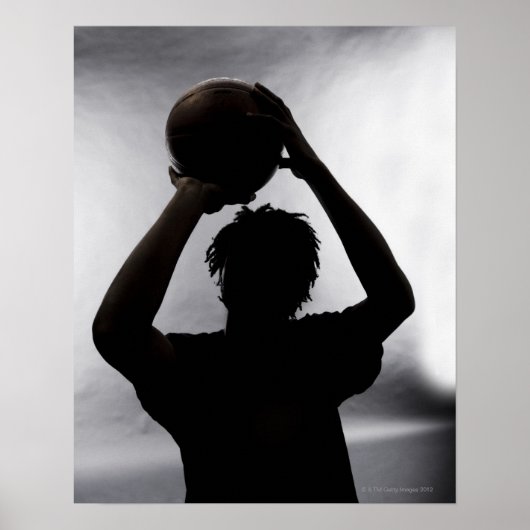 Silhouette of basketball player poster (Vorne)