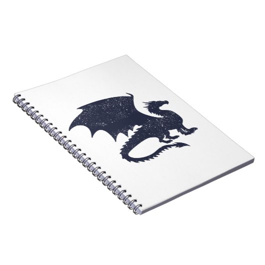 Silhouette of Dragon - Choose background color Notizblock (Rechte Seite)